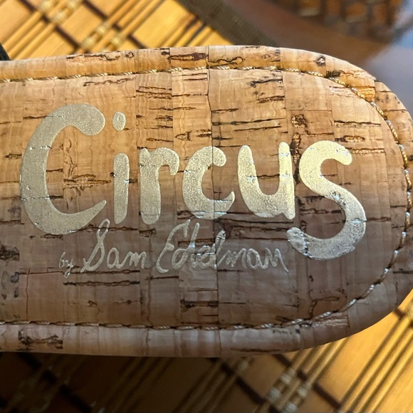 Ladies Circus by Sam Edelman Black Cork Wedge Sandals, Size 8.5, WORN ONCE! - Picture 5 of 6